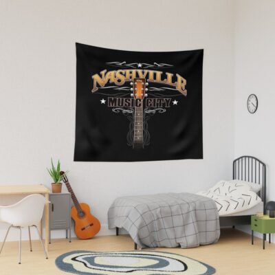Nashville Music City Country Music Tapestry