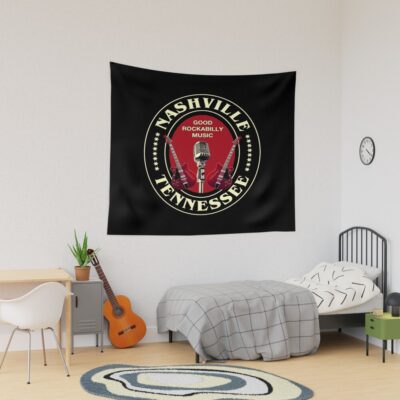 Vintage Rockabilly Nashville Tapestry