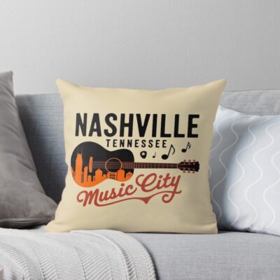 Nashville Tennessee Usa Throw Pillow
