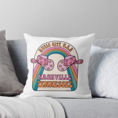 Music City Usa Throw Pillow